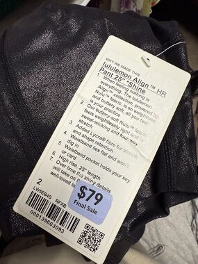 lululemon Align Pant 25" Shine - Black